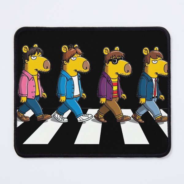 Item preview, Capybaras walking on Abbey Road designed and sold by LiuBaoBao.