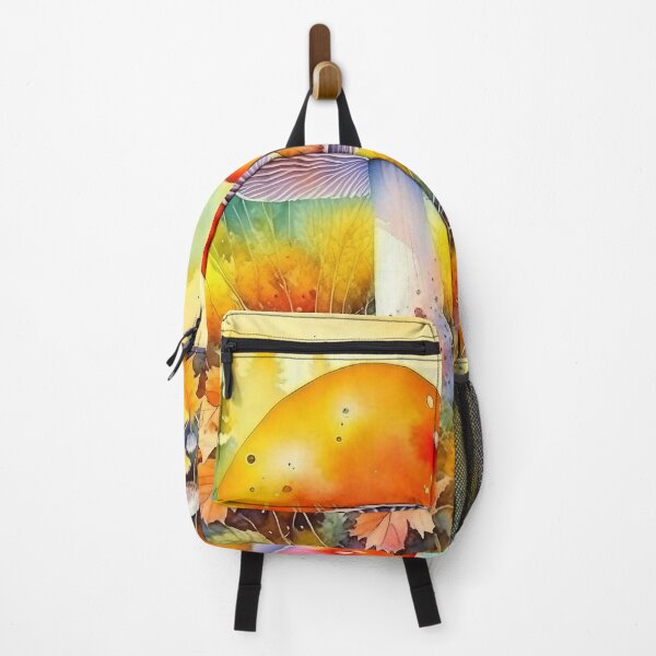 Item preview, Watercolor Mashroom with Autumn Leaves designed and sold by Odetee.