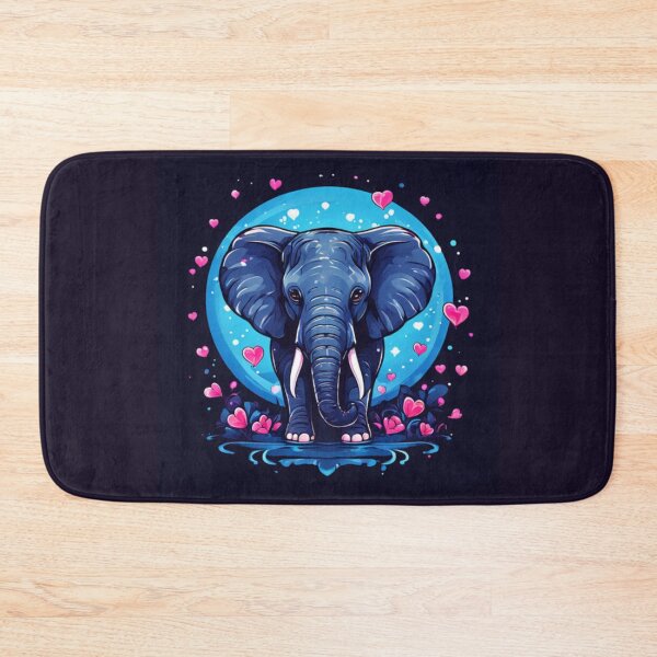 Item preview, Elephant with hearts designed and sold by Planetporridge.