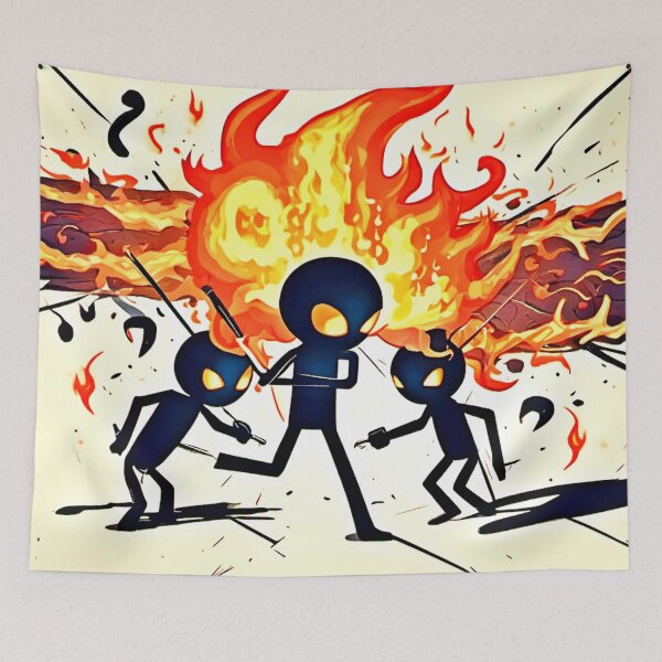 Item preview, Human Flame Badaist Artwork designed and sold by Health And Fitness Posts e-Store.