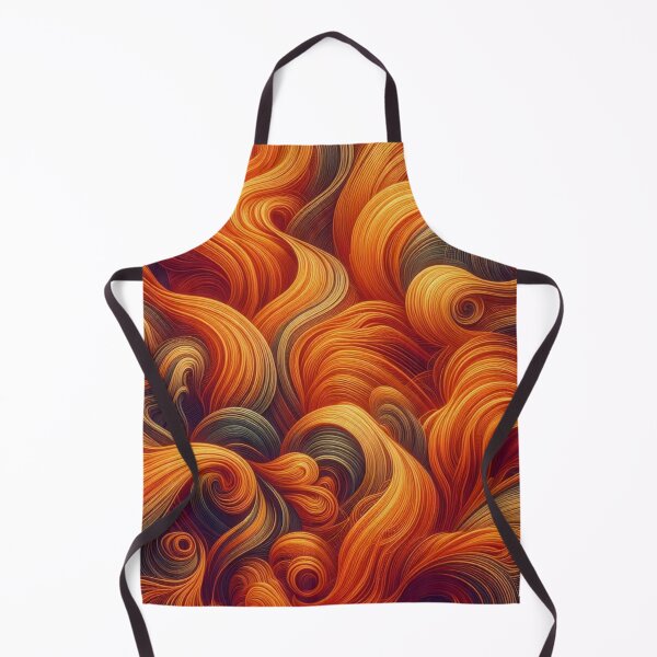 Item preview, Orange Irregular Organic Lines Seamless Pattern - Abstract Art Gift designed and sold by asbno19.