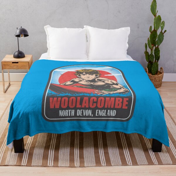 Item preview, Woolacombe North Devon England Vintage Surfing Graphic designed and sold by CynthiaGraphics.