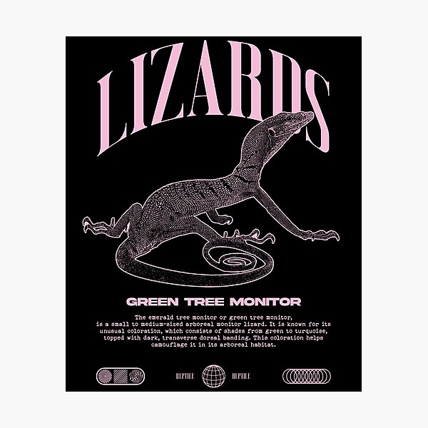 Item preview, Green Tree Monitor Streetwear Lizard Keeper designed and sold by JRRTs.