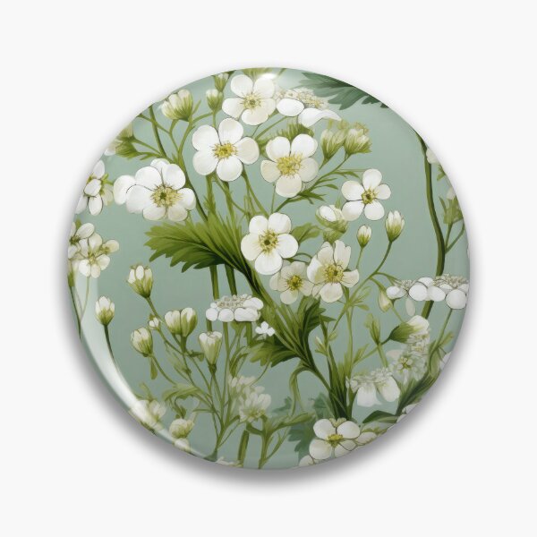 Artikelvorschau, Weißes Blumenmuster, entworfen und verkauft von WendyMaree.