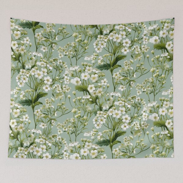 Item preview, White Floral Design,  designed and sold by WendyMaree.