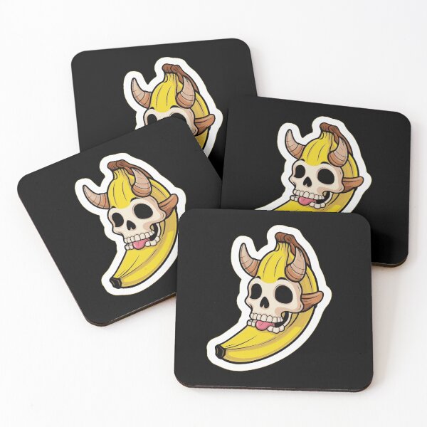 Item preview, Bananas & Bones: Horned Funny Skull repersenting banana for scale designed and sold by MrDarkRealm.