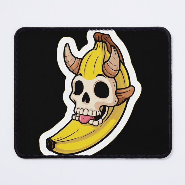 Item preview, Bananas & Bones: Horned Funny Skull repersenting banana for scale designed and sold by MrDarkRealm.