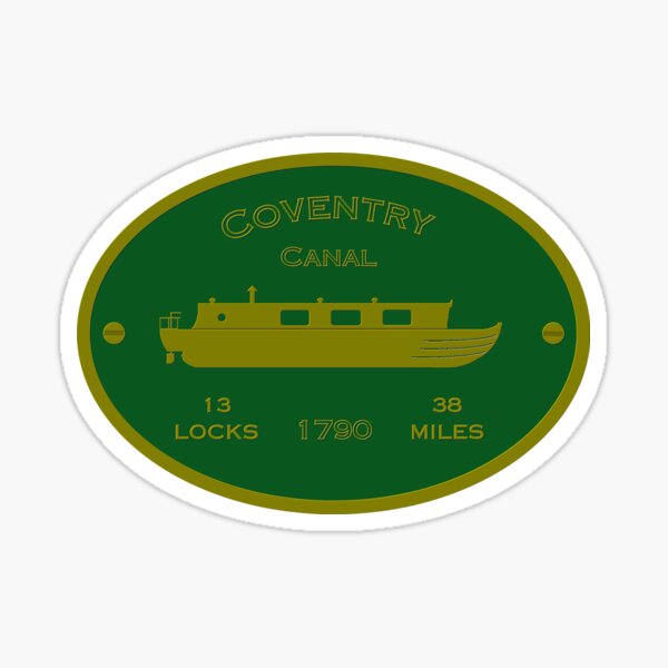 Item preview, Coventry Canal (green) designed and sold by canal-arts.