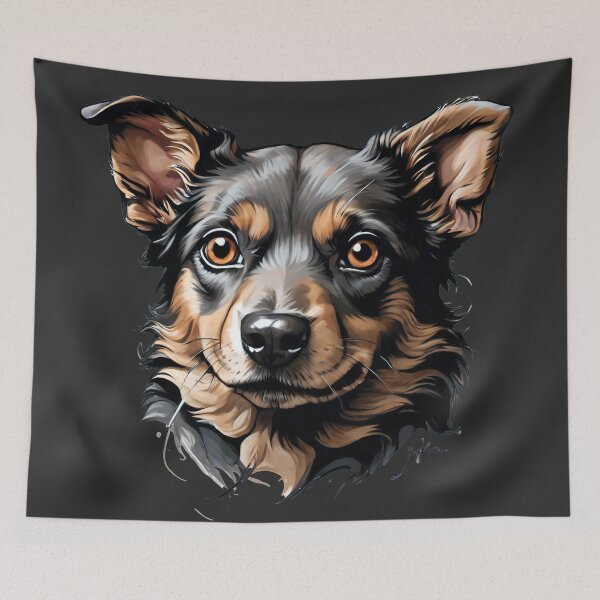 Item preview, Unique Dog Portraits | Detailed Canine Artwork designed and sold by yeekazar.