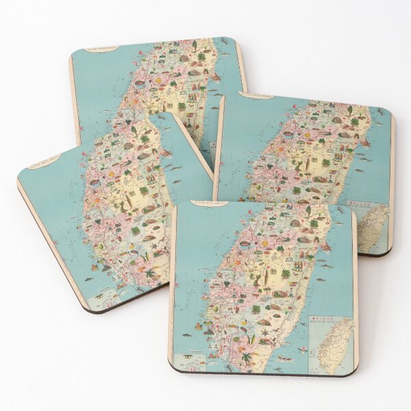 Item preview, Vintage CPC Fuel Station Tourist Map of Taiwan - Republic of Formosa - Taiwan designed and sold by TheHappyK.