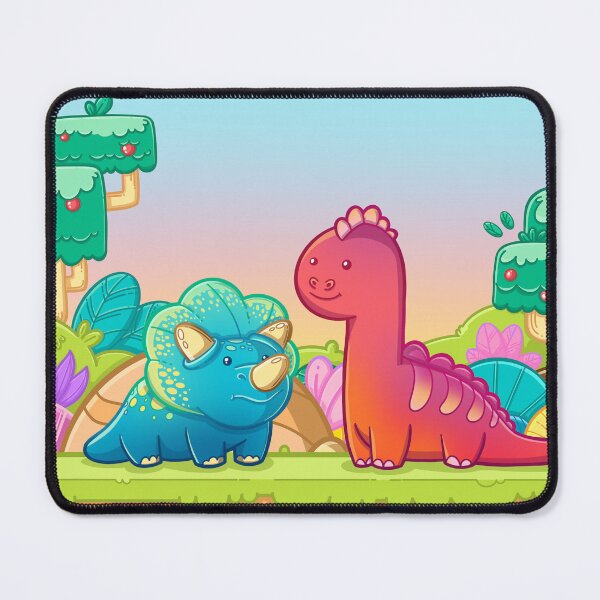 Item preview, Cute Dino's In the Jungle: Tricera & Bronto SM designed and sold by JollyGoodDoodle.