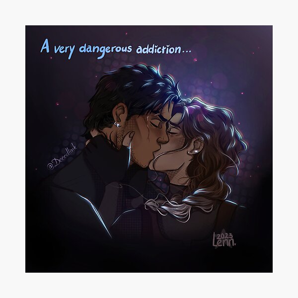 Item preview, A very dangerous addiction Print designed and sold by DoodlingLenn.