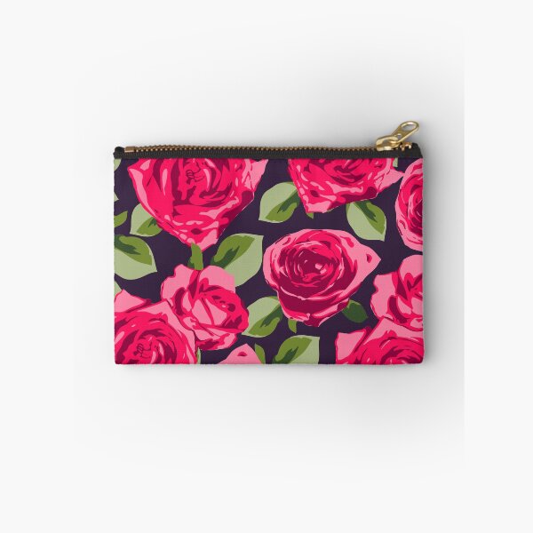Item preview, Red roses on black background designed and sold by lamarmarina.