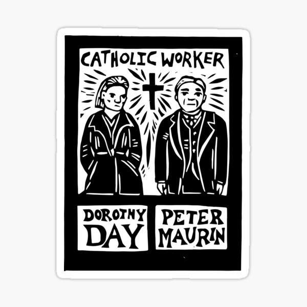 Item preview, Dorothy Day and Peter Maurin Catholic Worker Founders  designed and sold by SarahFullerArt.
