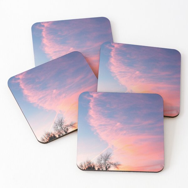 Item preview, Wispy Sunset Cloud Trails designed and sold by bjtomiko.