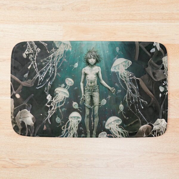 Item preview, Human-Mermaid Hybrid and Jellyfish - Desperate Boy designed and sold by MarinaFila.