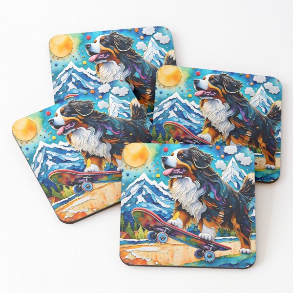 Item preview, Bernese Mountain Dog Skateboarding designed and sold by Angelandspot.