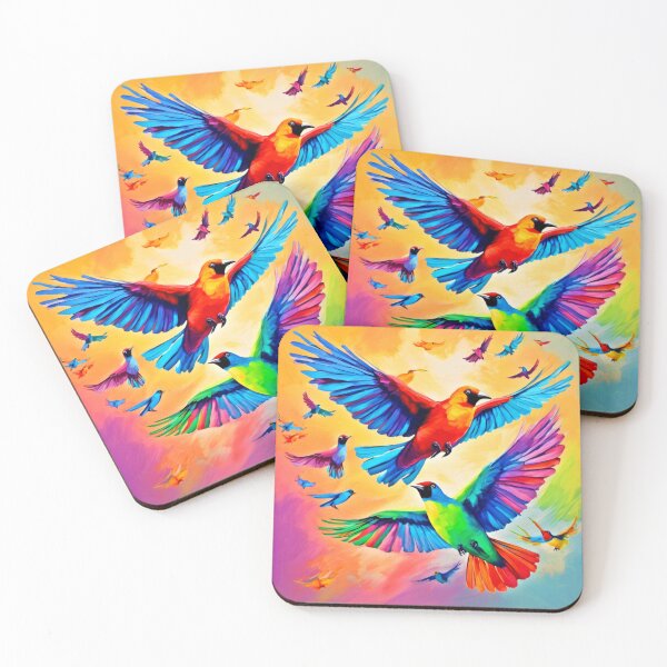 Item preview, Vibrant Avian Painting Art designed and sold by Health And Fitness Posts e-Store.