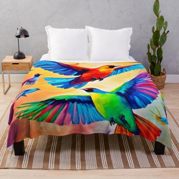 Item preview, Vibrant Avian Painting Art designed and sold by Health And Fitness Posts e-Store.