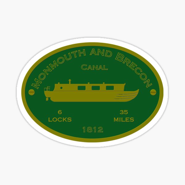 Item preview, Monmouth and Brecon Canal (green) designed and sold by canal-arts.
