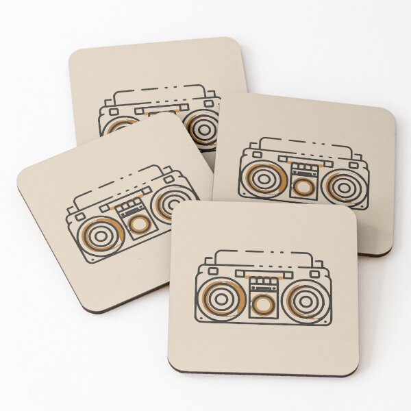 Item preview, Line art of a Boombox designed and sold by design-you-love.