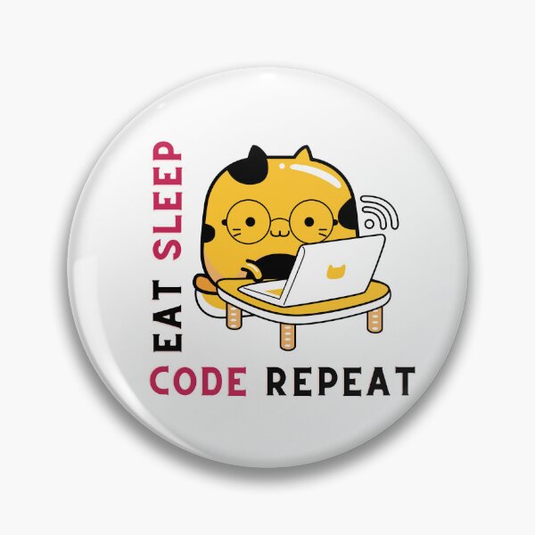 Item preview, Eat sleep code repeat designed and sold by Shash Works.