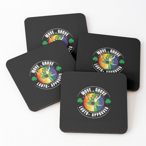 Item preview, Move, Grove, LGBTQ+ Approved, irish dancing Girls with green costumes and pride background, LGBTQ St Patrick's Day T-Shirt,17th March Tees,  designed and sold by PrideBeProud.