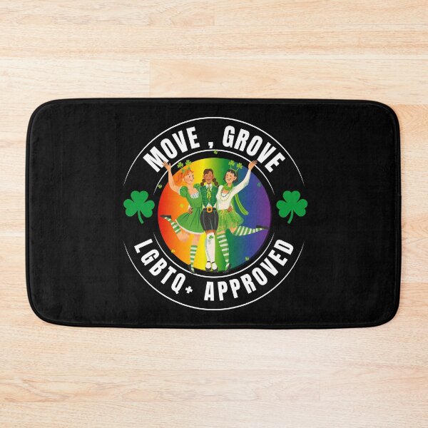 Item preview, Move, Grove, LGBTQ+ Approved, irish dancing Girls with green costumes and pride background, LGBTQ St Patrick's Day T-Shirt,17th March Tees,  designed and sold by PrideBeProud.