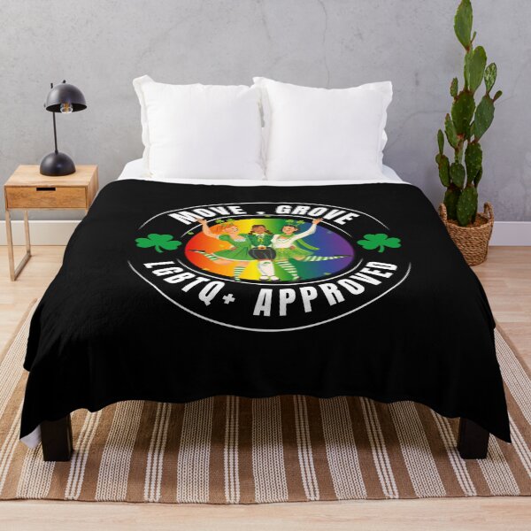 Item preview, Move, Grove, LGBTQ+ Approved, irish dancing Girls with green costumes and pride background, LGBTQ St Patrick's Day T-Shirt,17th March Tees,  designed and sold by PrideBeProud.