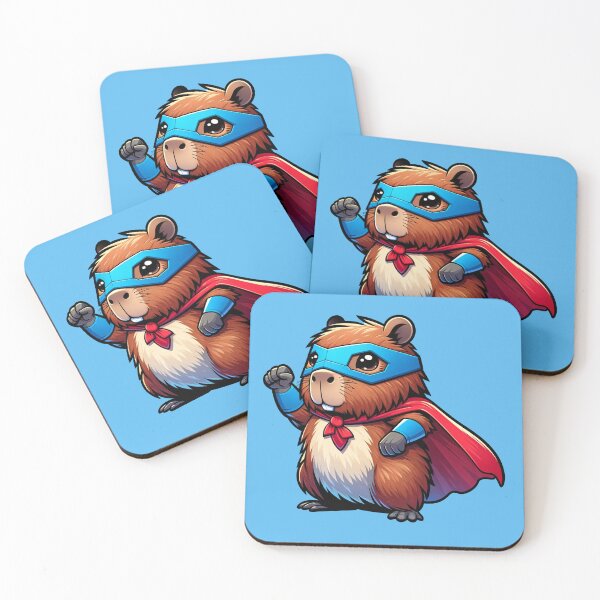 Item preview, Super Capybara - Happy Capy raising fist designed and sold by SpecialtiesShop.
