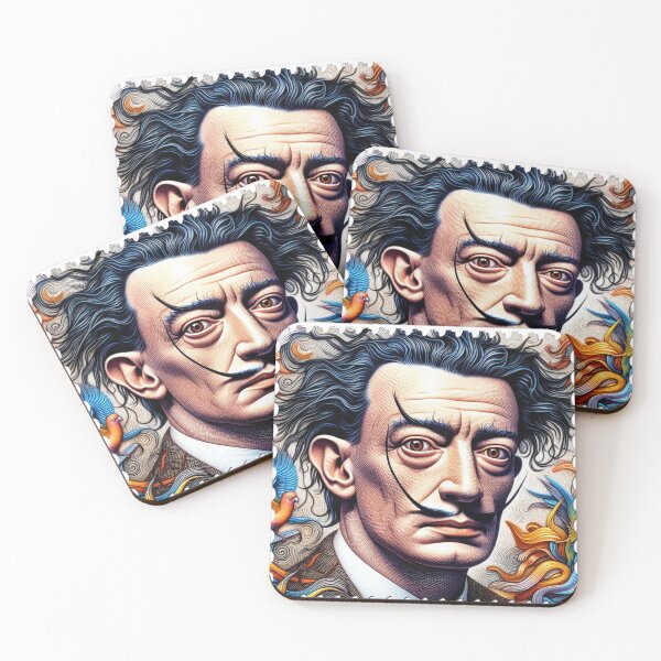 Item preview, Portrait of Salvador Dali Post Stamp designed and sold by AiPoliviosArt.