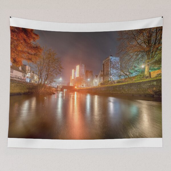Item preview, Canterbury at Night with Westgate towers designed and sold by rogerstanger.