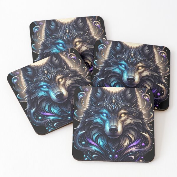 Item preview, wolf with different eye colours designed and sold by SigritG.
