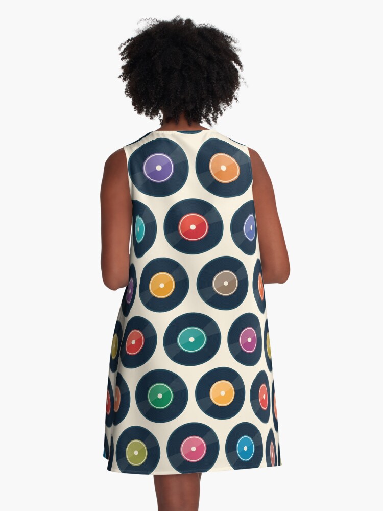 Thumbnail 3 of 4, A-Line Dress, Vinyl Record Collection designed and sold by daisy-beatrice.