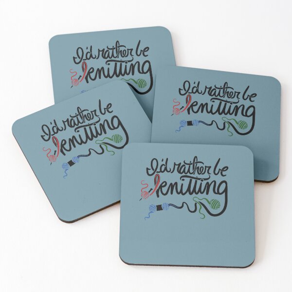 Item preview, I'd rather be knitting designed and sold by FrictionMaxxing.
