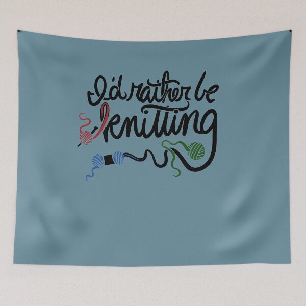 Item preview, I'd rather be knitting designed and sold by FrictionMaxxing.