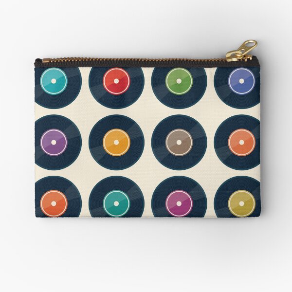 Sammlung von Schallplatten Täschchen