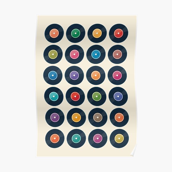 Vinyl Record Collection Poster