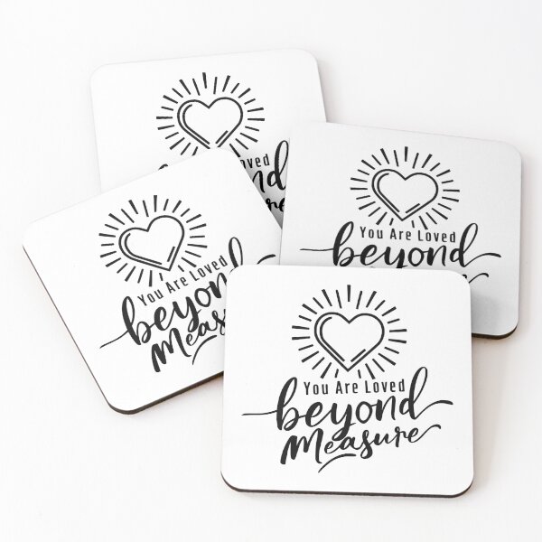 Item preview, You Are Loved Beyond Measure! Black And White Bible Verse designed and sold by PMCreative.