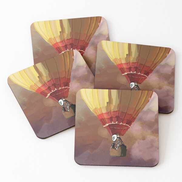 Item preview, #003 Skeleton in a Hot Air Balloon designed and sold by Jasmine Froley.