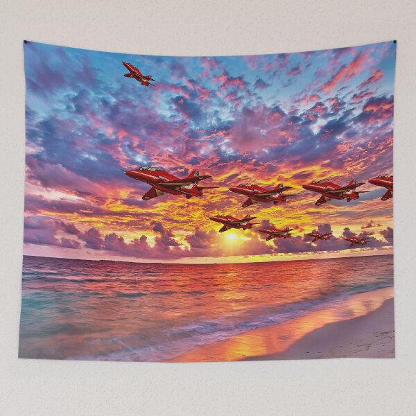 Item preview, Red Arrows Missing Man Formation at Sunset  designed and sold by stuyclarkey.