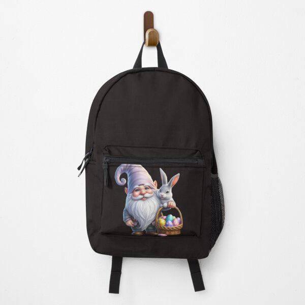 Item preview, cute gnome with easter eggs basket and rabbit designed and sold by Expressions-Sel.
