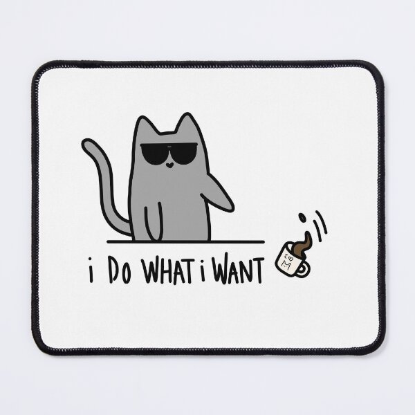 Item preview, I do what I want cat spilling mug designed and sold by PurdyThings.