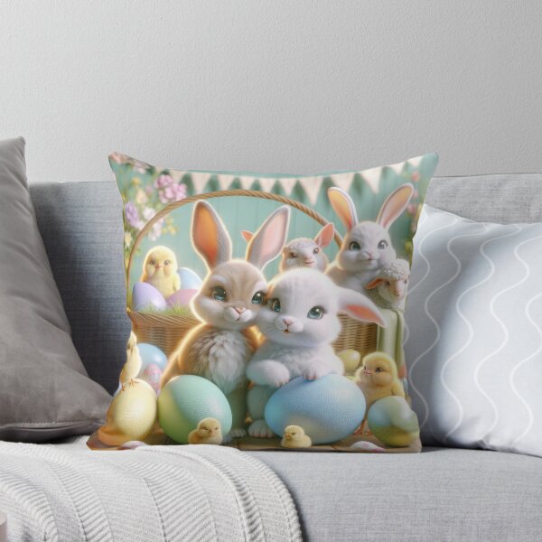Item preview, Enchanted Easter: Adorable Bunnies, Spring Chicks, and Decorated Floral Eggs - A Pastel Springtime Delight - Design 010 designed and sold by PrintOnMyDemand.