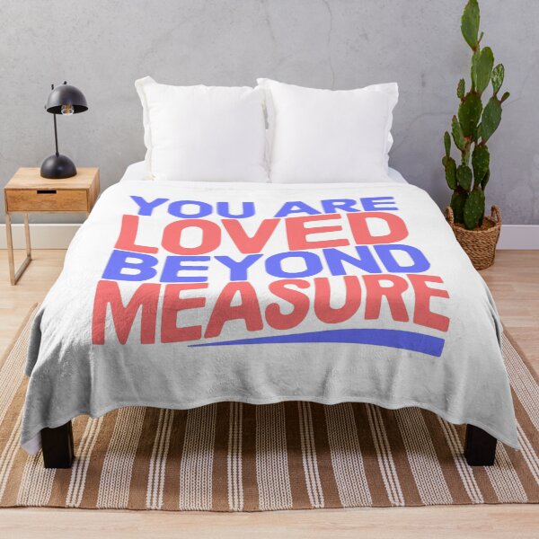 Item preview, You Are Loved Beyond Measure! Blue And Red Christian designed and sold by PMCreative.