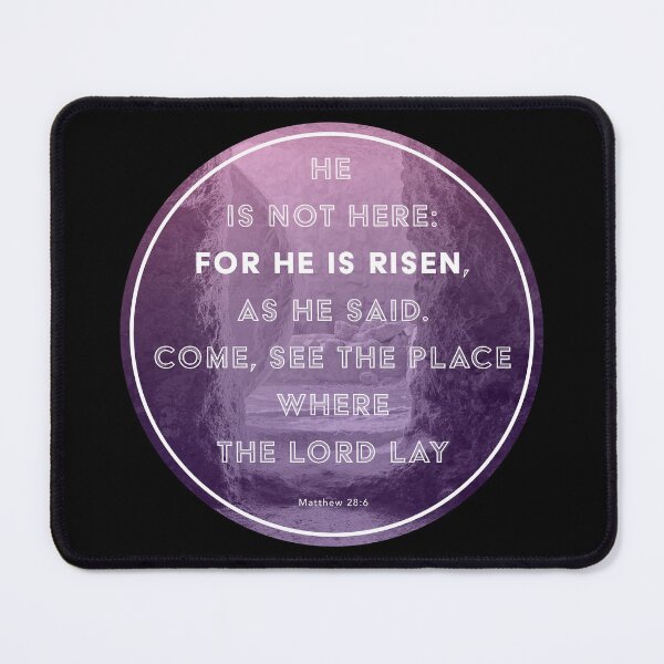 Item preview, Matthew 28:6 designed and sold by SecretSamaritan.