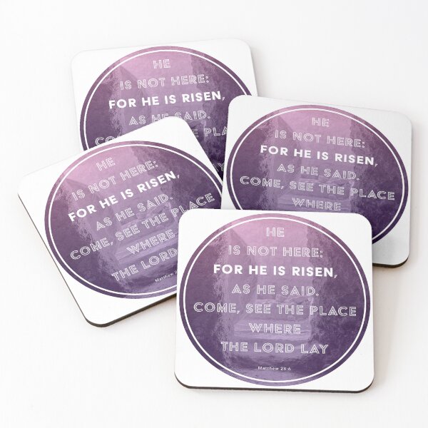 Item preview, Matthew 28:6 designed and sold by SecretSamaritan.