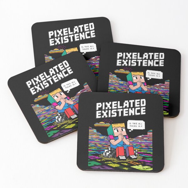 Item preview, Pixelated Existence - Retro Gamer Contemplation Art designed and sold by SpeakingPrint2.