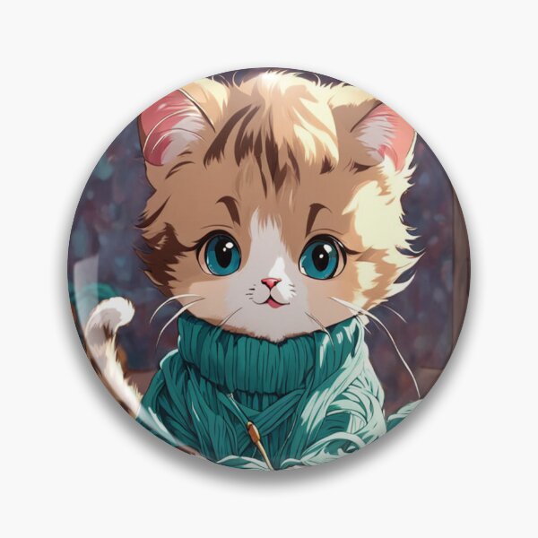 Item preview, Cat and knitting designed and sold by saly55887.