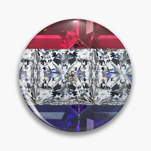 Artikelvorschau, Niederländische Flaggen-Edelstein- und Diamant-Digitalkunst entworfen und verkauft von DigitalGemArt.